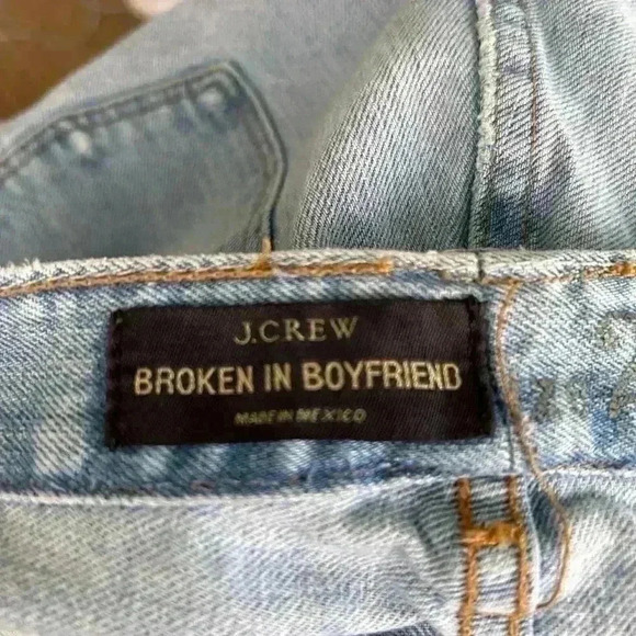 J  Crew Broken In Boyfriend Jeans Size 29 - Picture 9 of 9